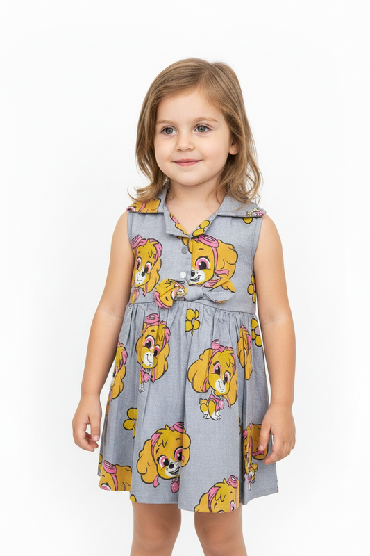 Vestido skye bebe niña Gris Paw patrol N10-PWG-116B promo 2x1000