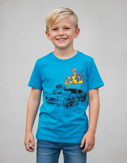 Camisa azul claro fuego Hotwheels HW-91390
