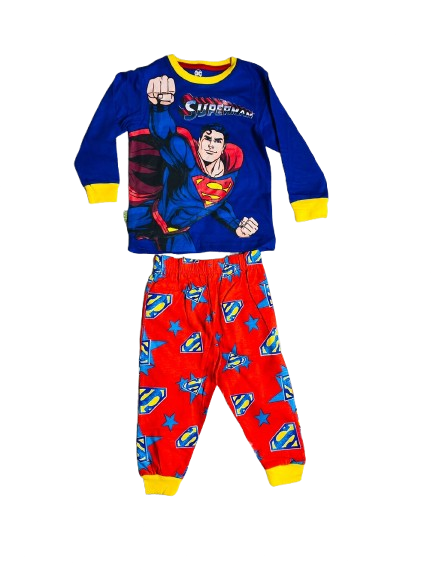Set 2 piezas pijama superman niño