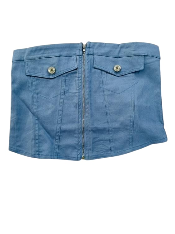 Camisa blusa dama azul claro jeans CTD1166-9 445370 promo 4x1000