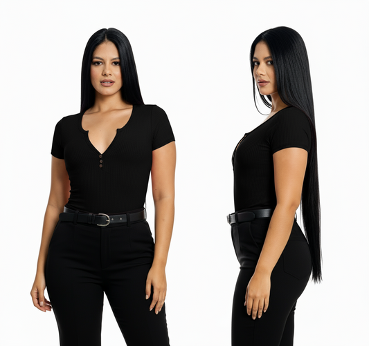 Camisa dama blusa CTD1170-1 390290 negro