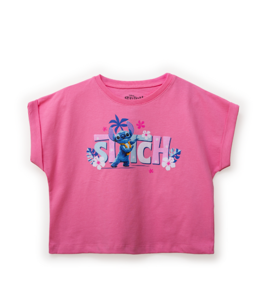 Camisa blusa niña Stitch Aloha rosado St.Jack's 2030200003