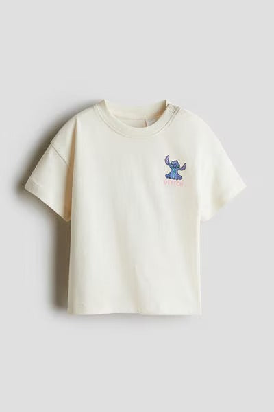 Camisa blanca bebe niño Lilo y Stitch H&M