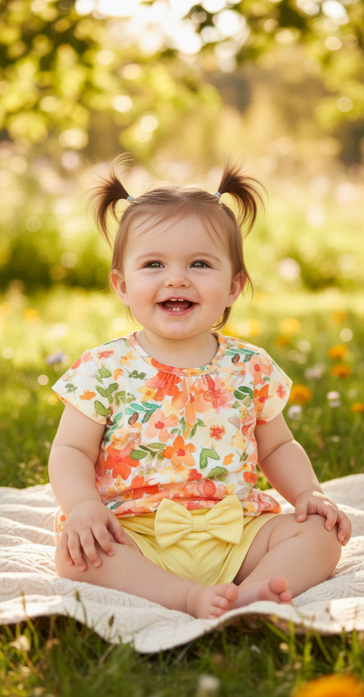 Set conjunto 2 piezas camisa flores short amarillo Tinytots 216-W28-3148 promo 2x1000