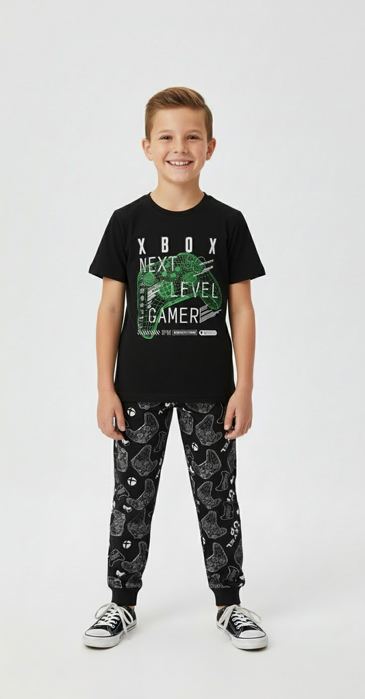 Pijama negra Xbox niño Tinytots 2790