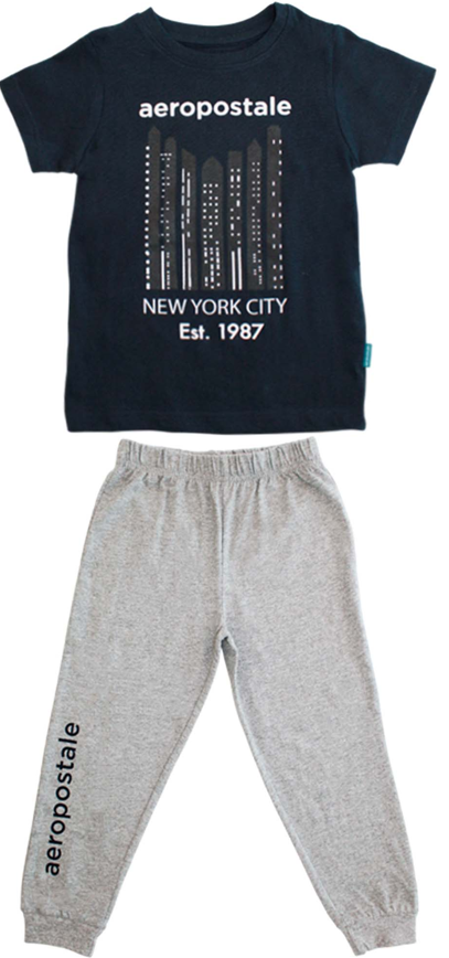 Pijama niño camisa negra aeropostale Tinytots 3164