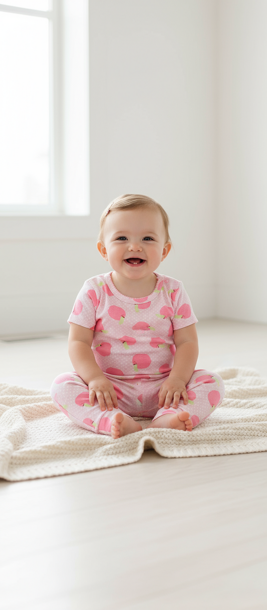 Pijama manzana rosada bebe niña Tinytots 458C-Y1301