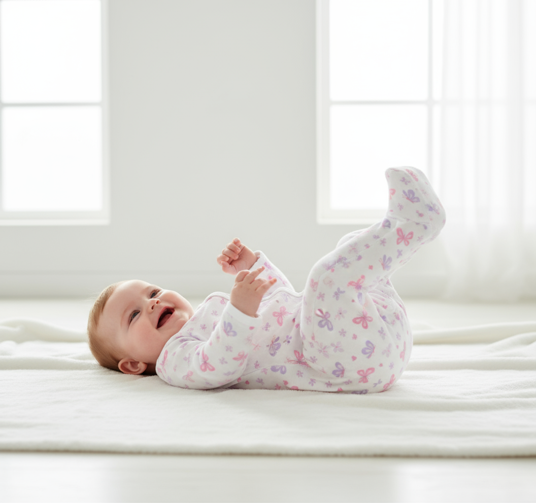 Pijama Mameluco bebe niña mariposa morado Tinytots D00421TT promo 4x1000