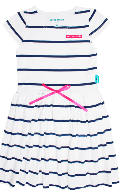 Vestido blanco chongo rosado niña Aeropostale 3091