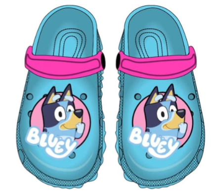 Sandalias crocs azul celeste niña bluey D8-BLU-87CR 390345