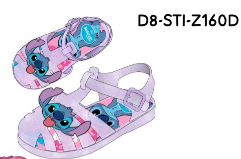 Sandalias jelly moradas niña Stitch D8-STI-Z160D 390345