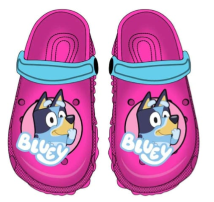 Sandalias crocs rosado fucsia niña bluey D8-BLU-87CR 390345