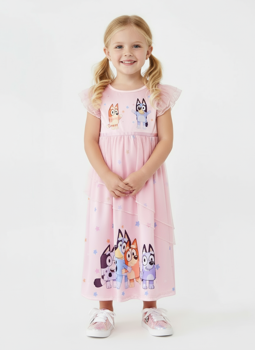 Vestido Bluey rosado niña 58863856