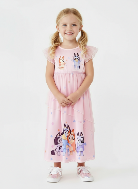 Vestido Bluey rosado niña 58863856