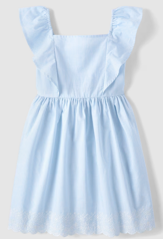 Vestido rayas azul blanco  childrens place