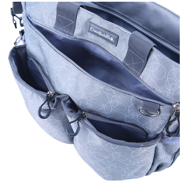 Pañalera gris Journey Cutebabies