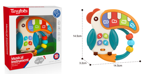 Juguete bebe niño niña piano loro musical Tinytots HE0532