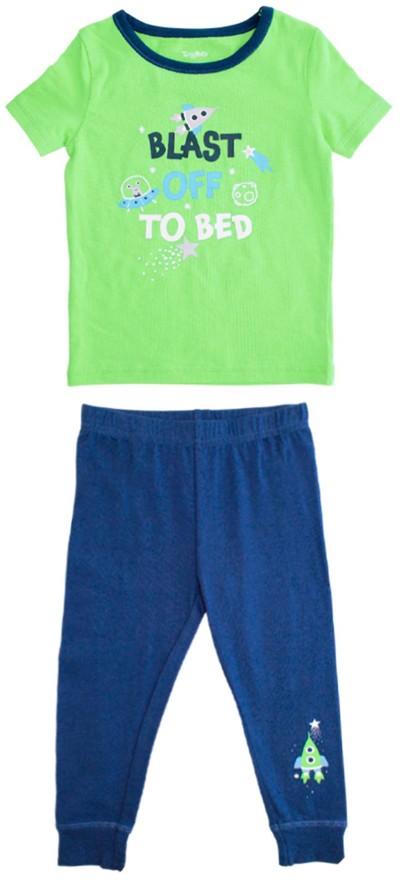 Set 2 piezas conjunto bebe niño camisa verde pantalón azul Tinytots 658C-Y1392