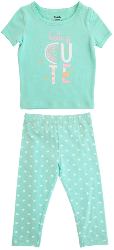 Pijama verde estrellas bebe niña Tinytots 458C-Y1311