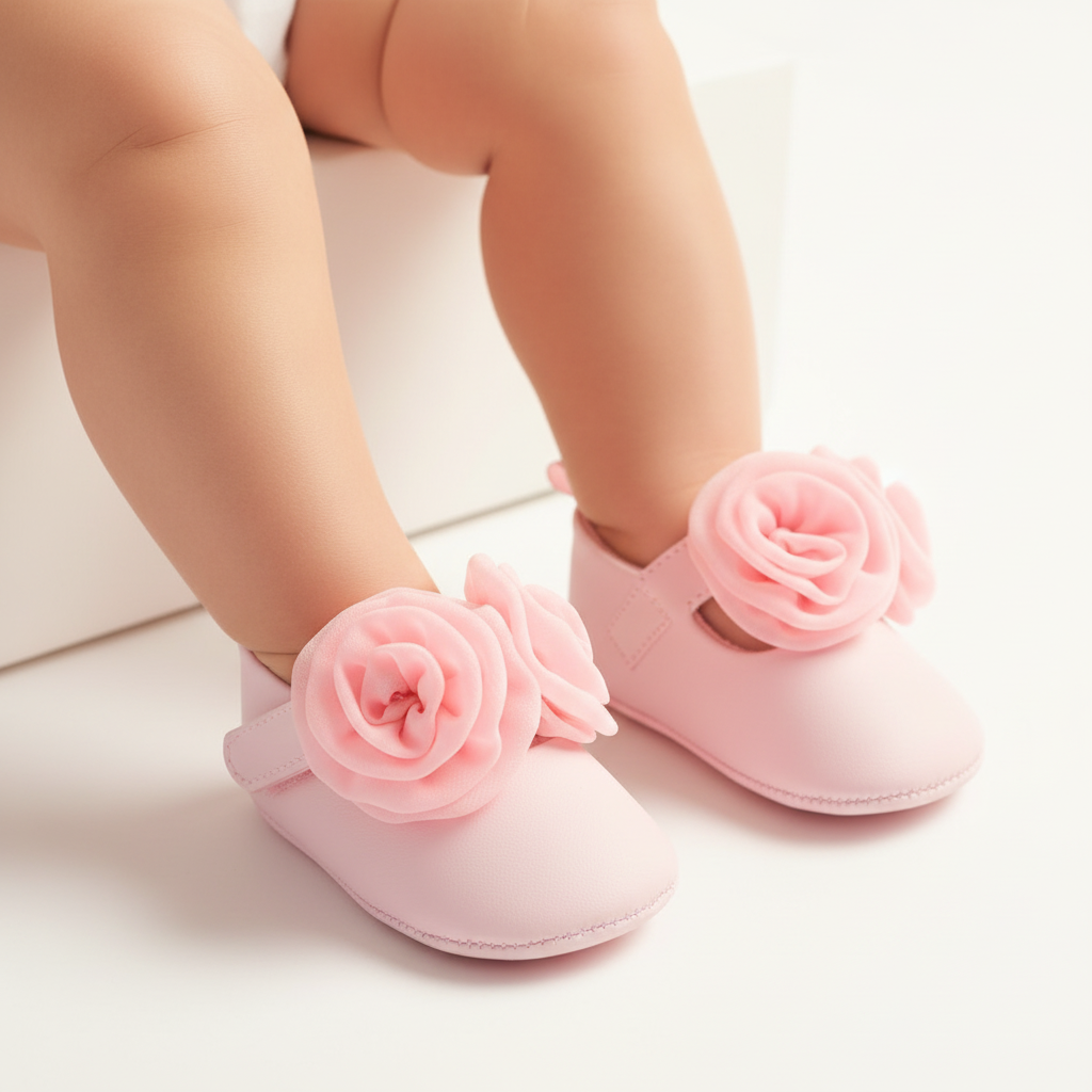 Zapatillas rosadas chongo bebe niña Tinytots TGDSF1048-ICC promo 3x1000
