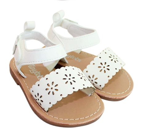 Sandalias blancas bebe niña Tinytots TGHSF1061-ICC