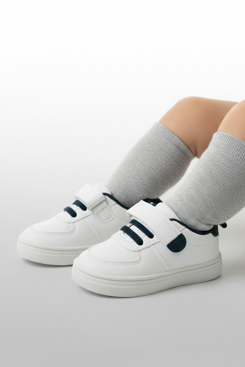 Tenis blancos azul oscuro bebe niño Tinytots TBPHF1077-ICC promo 2x1000