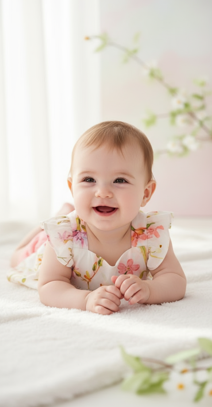 Set conjunto 2 piezas camisa flores short rosado Tinytots 216-W28-3148