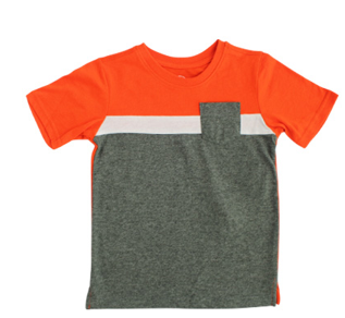 Camisa niño naranja gris Wonder nation WN13