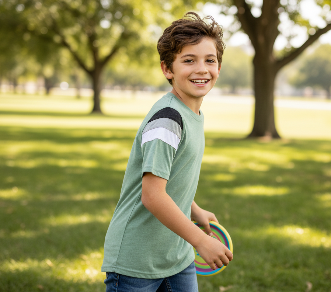 Camisa niño verde menta Wonder nation WN13