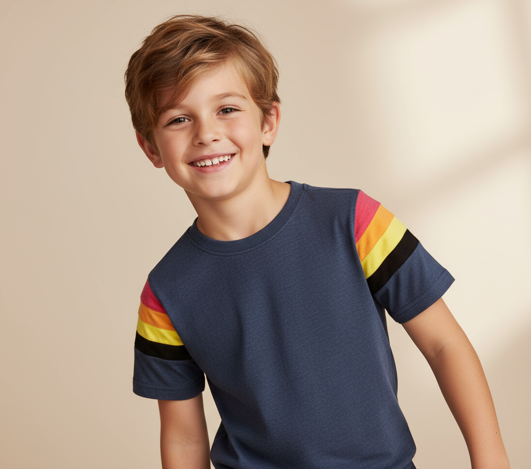 Camisa niño gris naranja amarillo Wonder nation WN13