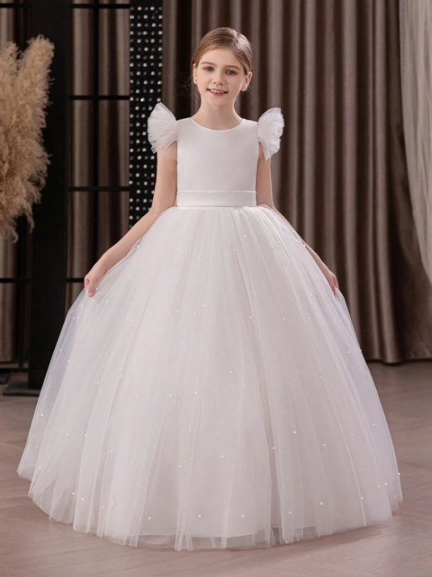 Vestido blanco gala evento niña sk2401115975129459