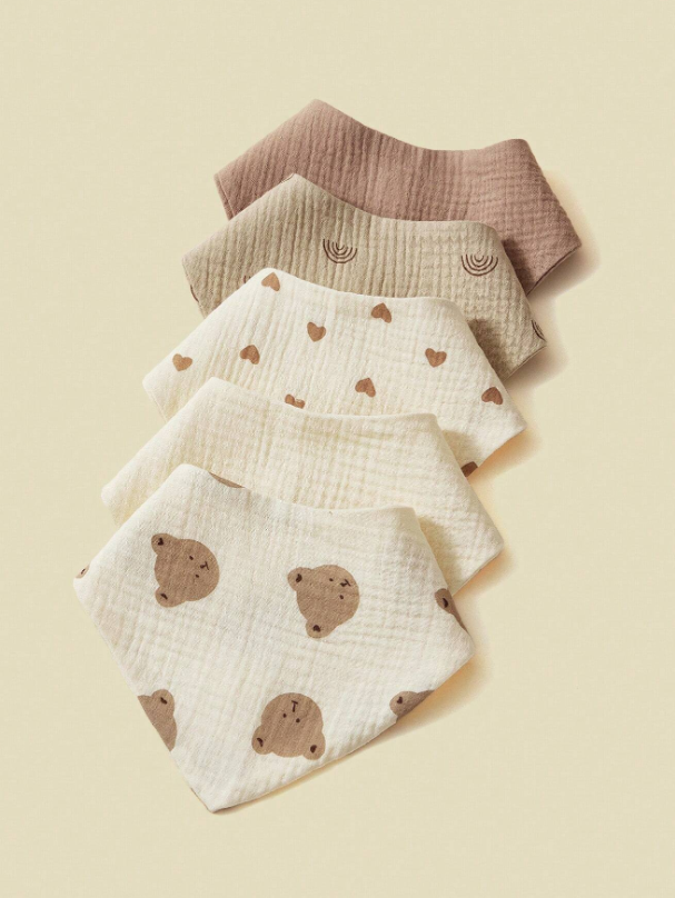 Set 5 baberos bebe niño sa2409257608811123