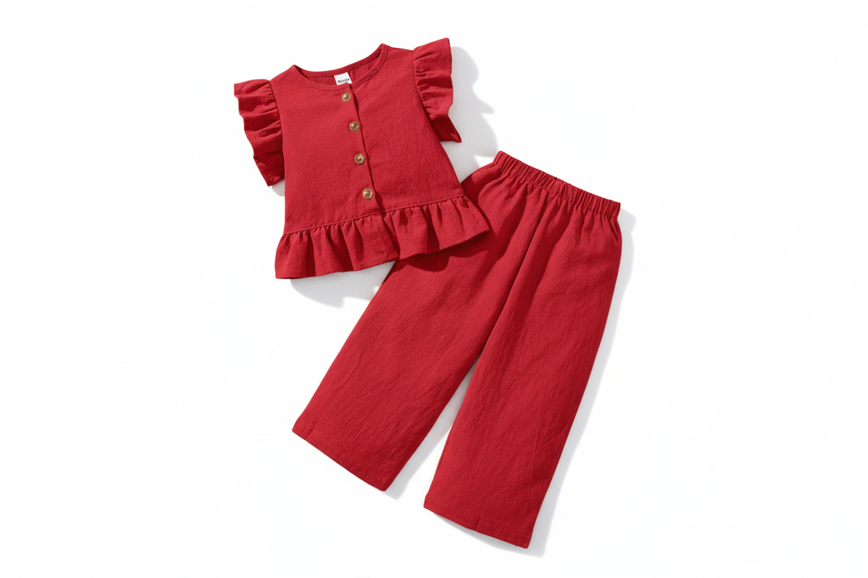 Set conjunto rojo bebe niña sa2411226269530303