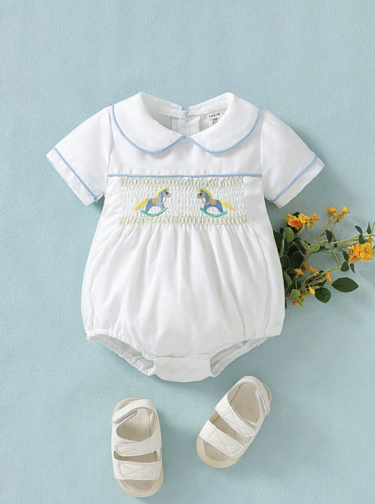 Mameluco bebe niña blanco sa2405115251425318