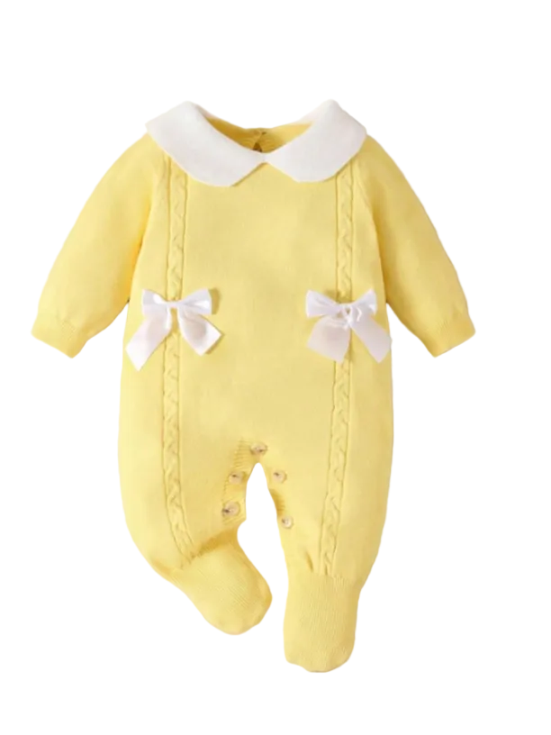 Pijama mameluco amarillo bebe niña sa2408191111137548 salida hospital