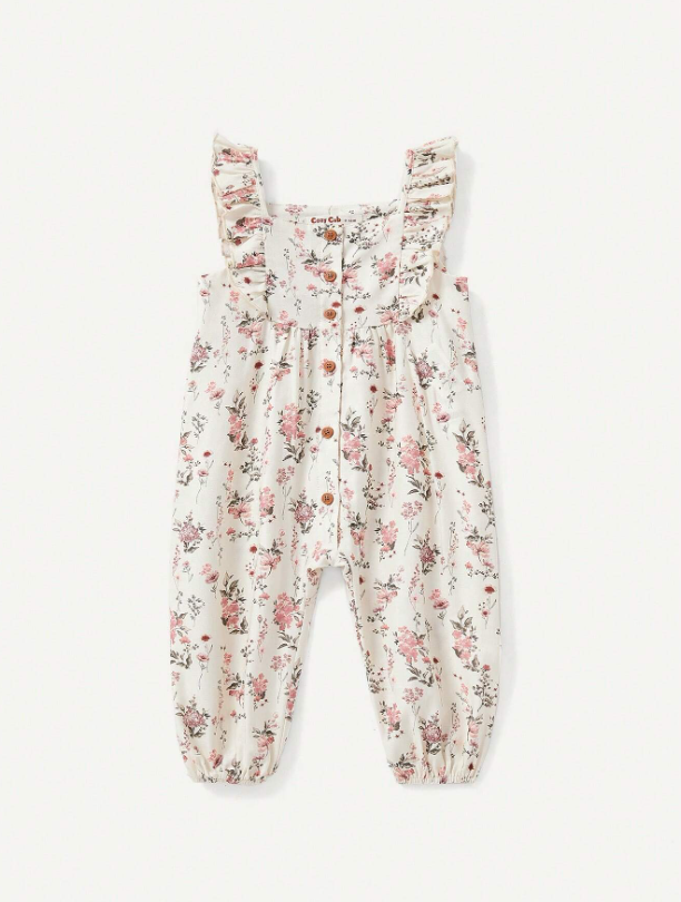 Jumpsuit enterizo flores bebe niña sa2311237986708939