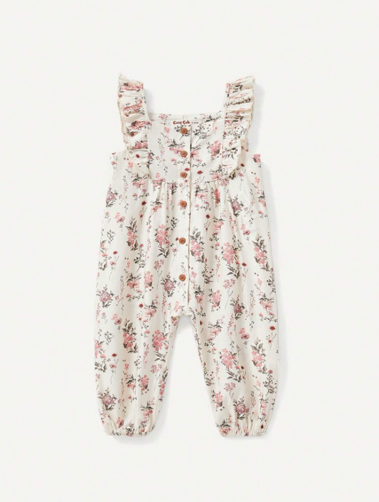 Jumpsuit enterizo flores bebe niña sa2311237986708939