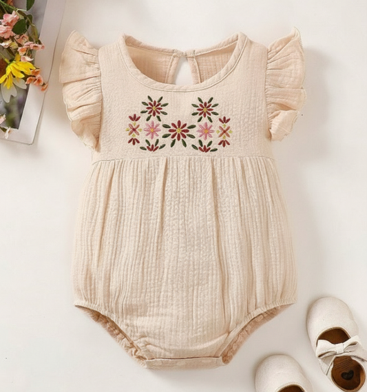 Mameluco beige bebe niña sa2403299074403023