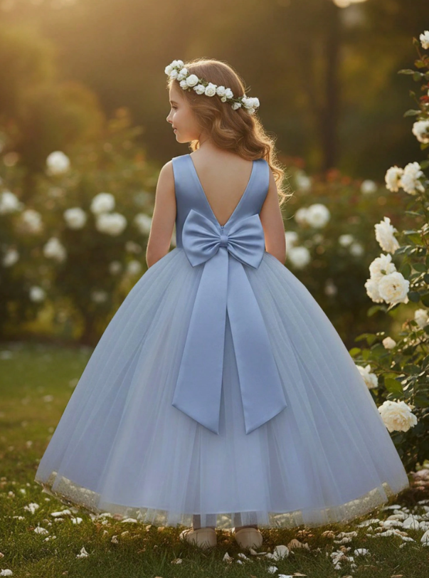 Vestido azul niña gala sk25080923356591038
