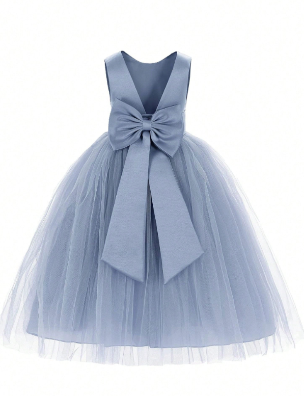 Vestido azul niña gala sk25080923356591038