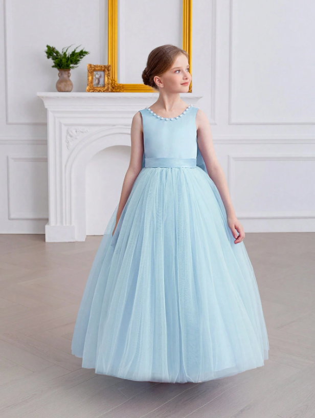 Vestido azul celeste gala niña sk2407194425803722