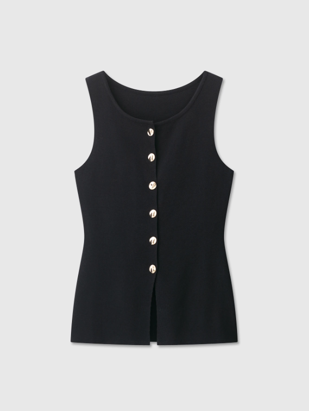 Camisa blazer chaleco dama mujer negro sz25040618237710589