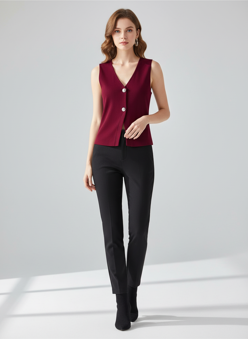 Camisa chaleco blazer dama mujer sz2409198370446045