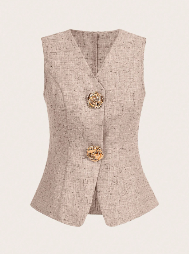 Camisa chaleco blazer rosado dama mujer sz25042330307393381