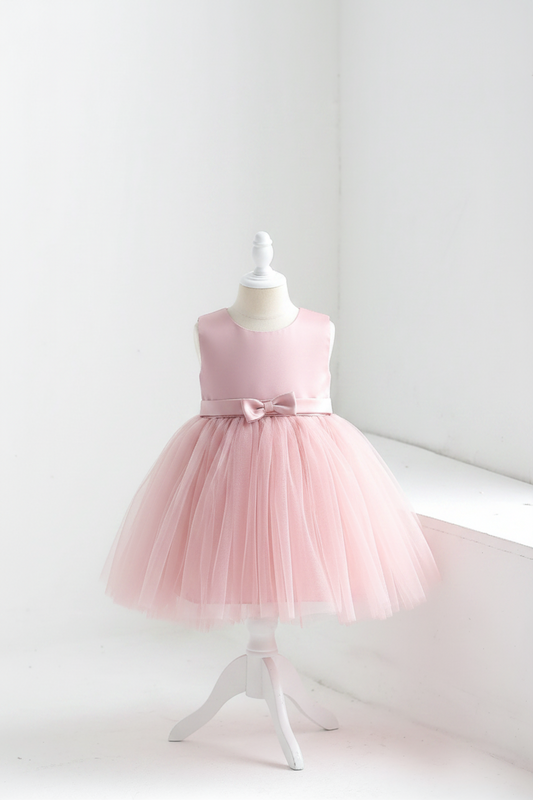 Vestido rosado gala bebe niña chongo  sa2405215261227721