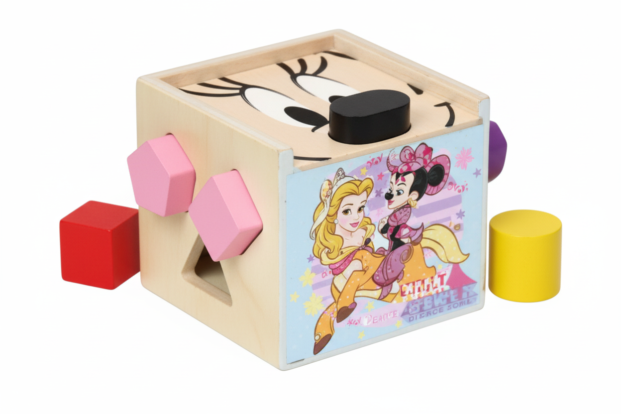 Juguete rompecabezas geometría minnie niña juguete educativo DT-MN-WG9