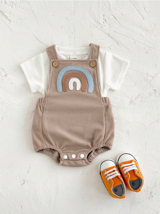 Set 2 piezas bebe niño camisa overall sa25032554752558872