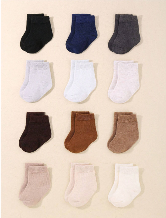 Set 12 pares calcetines bebe niña bebe niño sa2302288043298021