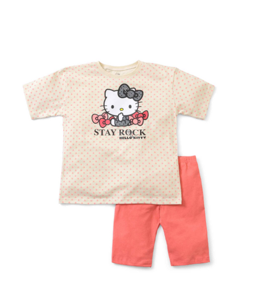 Set conjunto niña rosado Hello Kitty Stay rock St. Jack's 2000142201