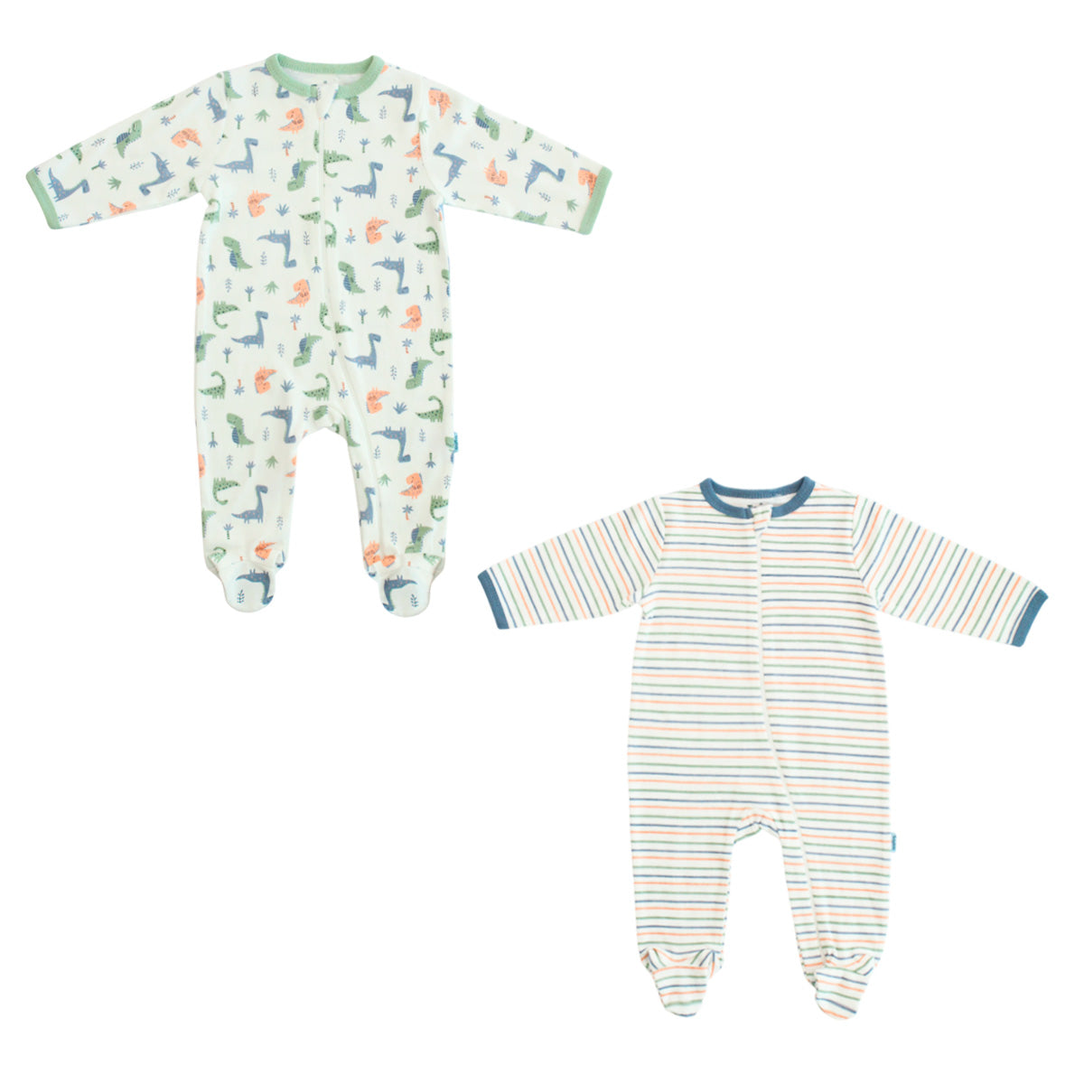 Set 2 pijama dinosaurio blanca bebe niño Tinytots D00465TT
